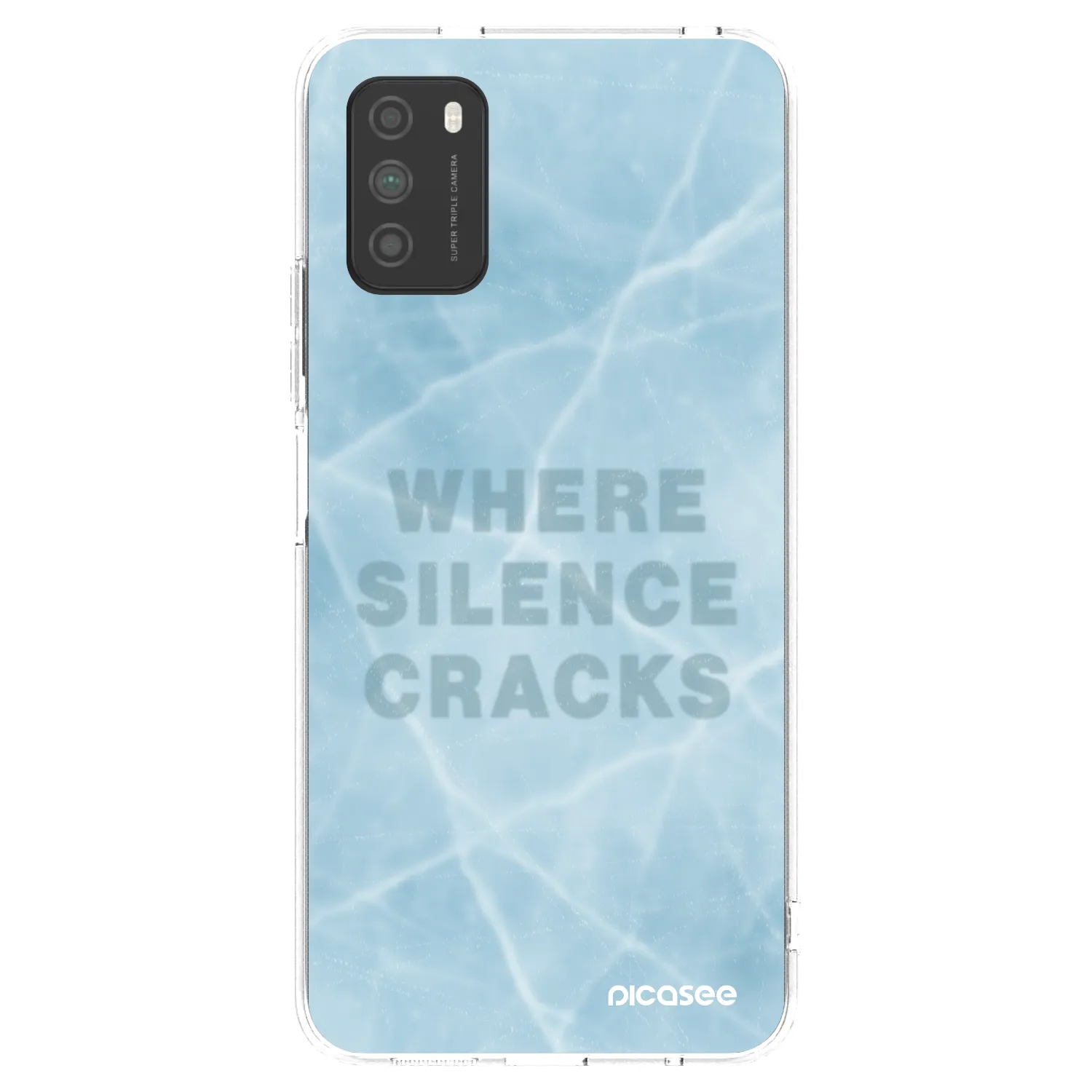 Picasee Xiaomi Poco M3 Hülle - Transparentes Silikon - SILENCE