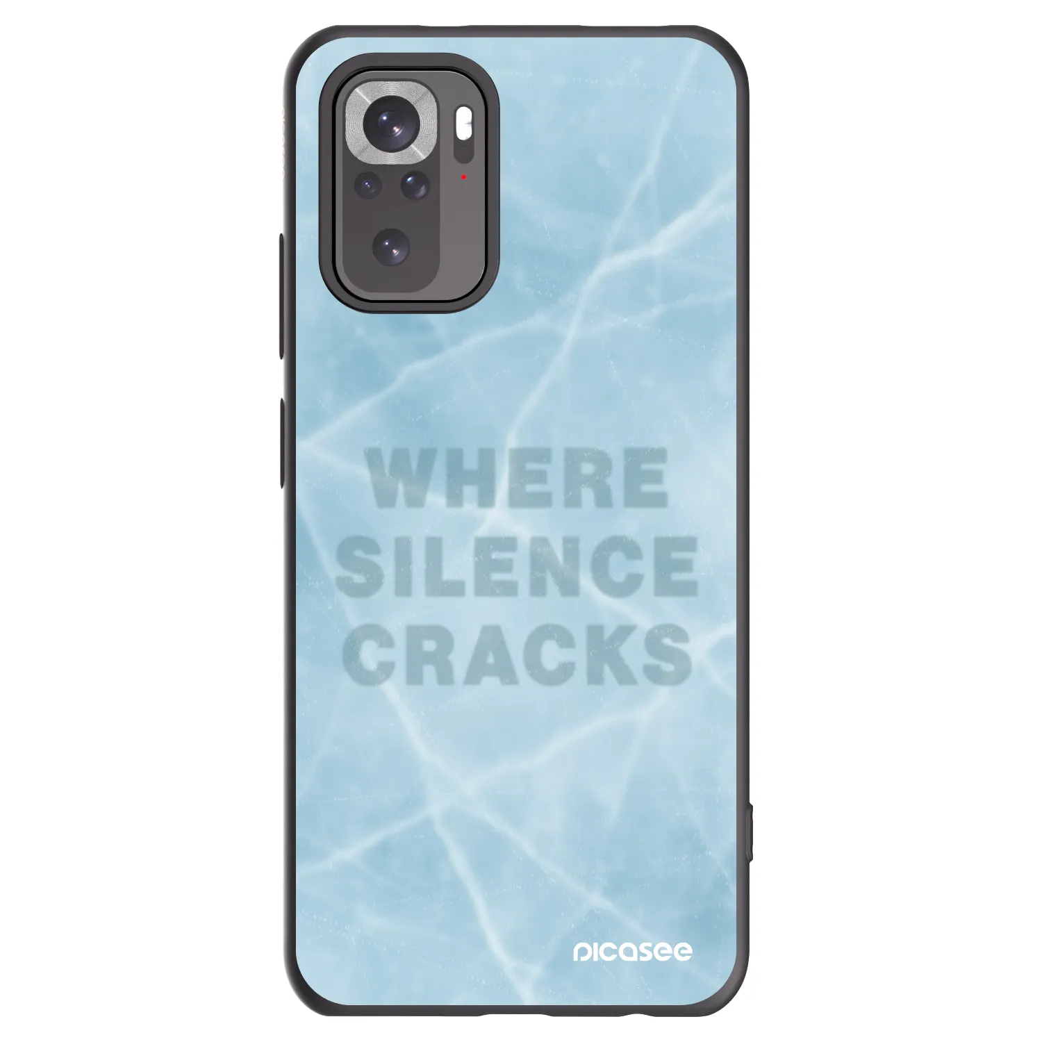 Picasee Xiaomi Redmi Note 10S Hülle - Schwarzes Silikon - SILENCE