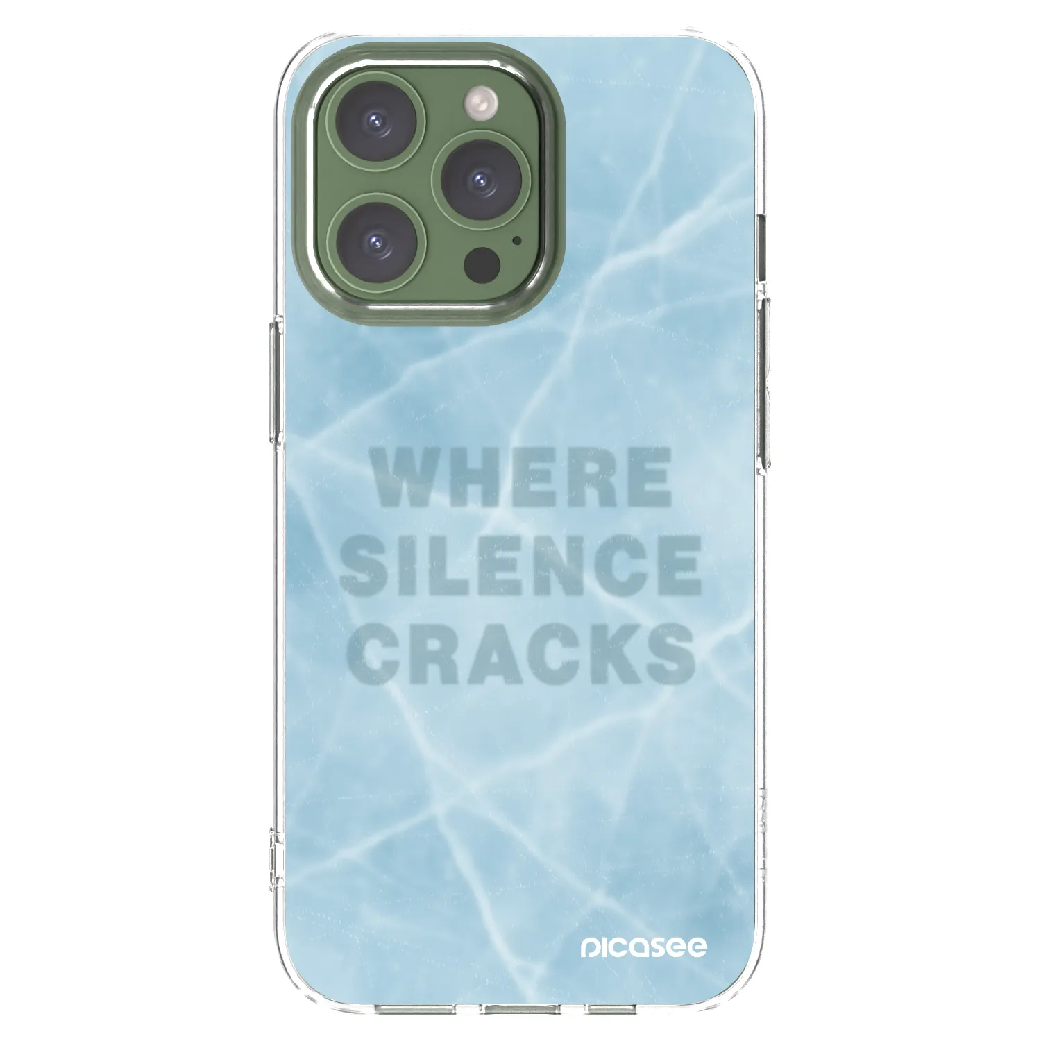 Picasee Apple iPhone 13 Pro Hülle - Transparentes Silikon - SILENCE