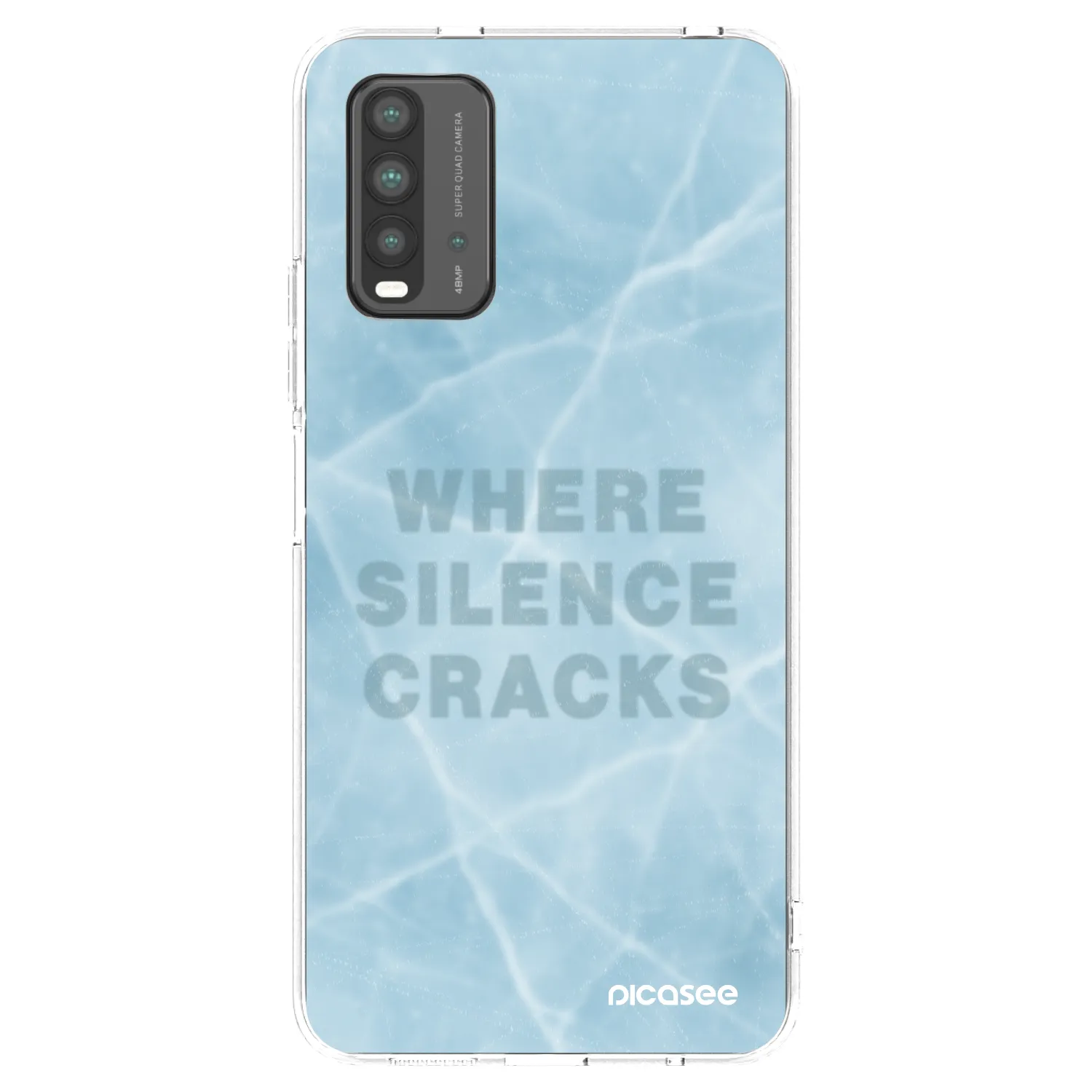Picasee Xiaomi Redmi 9T Hülle - Schwarzes Silikon - SILENCE