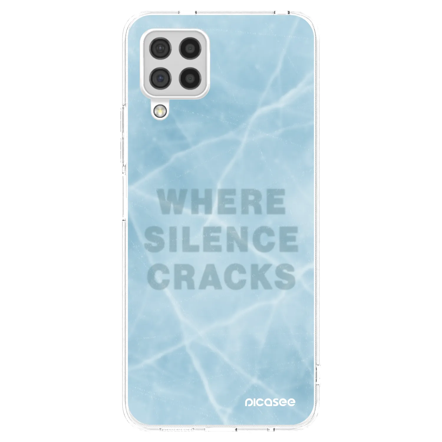 Picasee Samsung Galaxy A22 A225F 4G Hülle - Transparentes Silikon - SILENCE