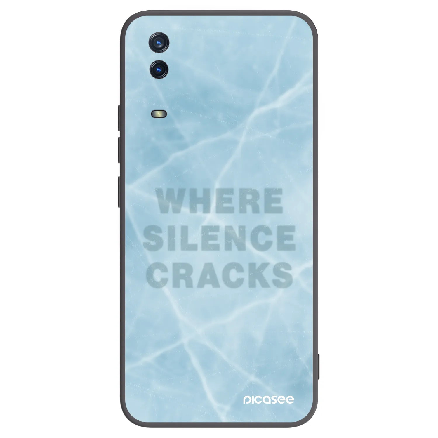 Picasee Vivo Y11s Hülle - Schwarzes Silikon - SILENCE