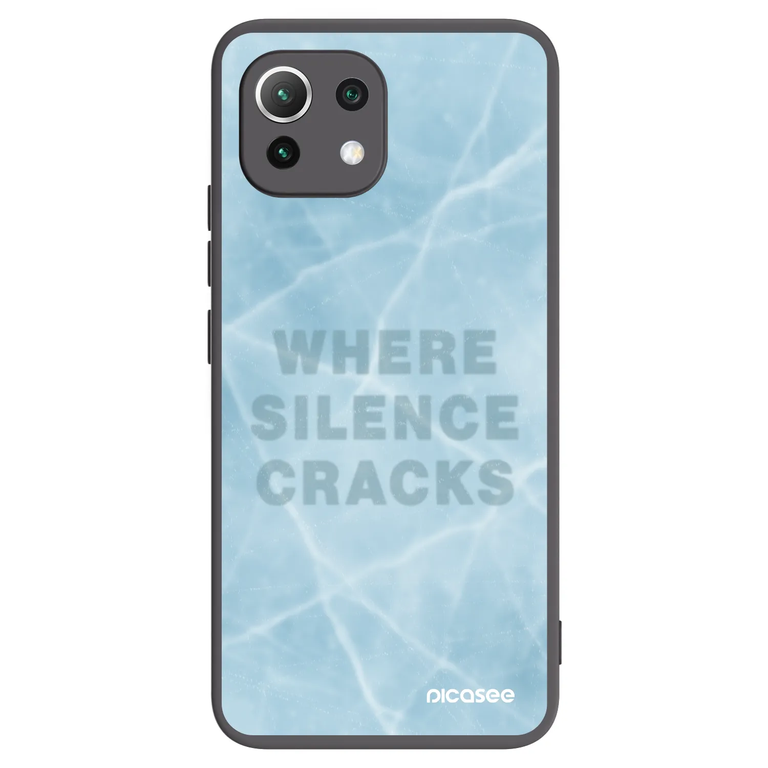 Picasee Xiaomi 11 Lite 5G NE Hülle - Schwarzes Silikon - SILENCE