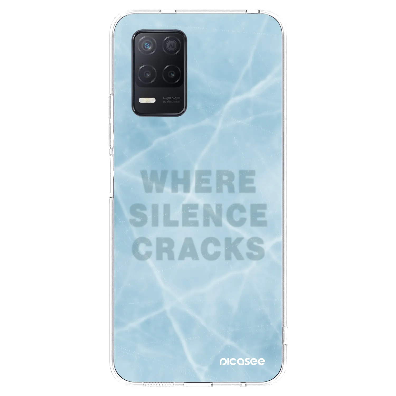 Picasee Realme 8 5G Hülle - Transparentes Silikon - SILENCE