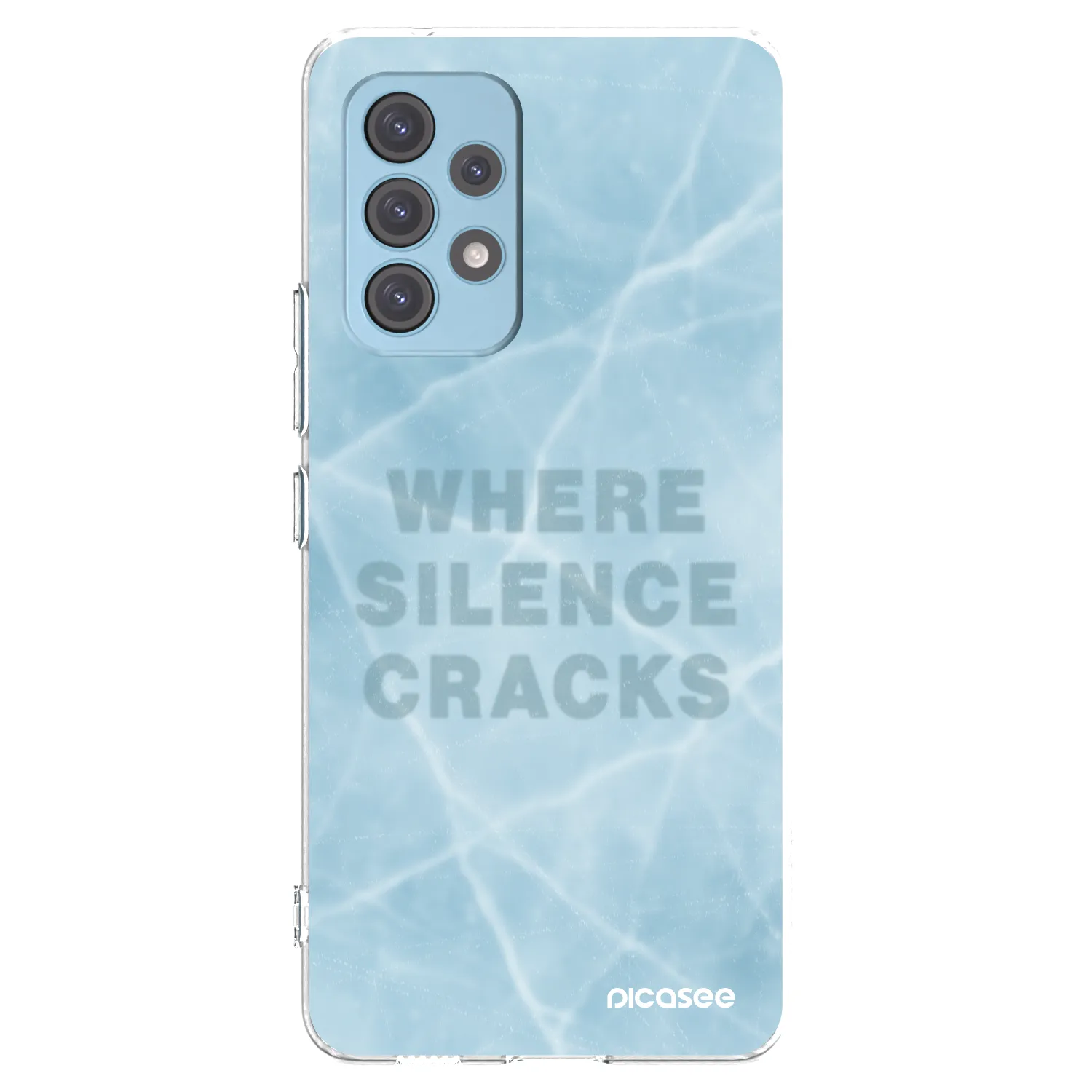 Picasee Samsung Galaxy A53 5G A536 Hülle - Transparentes Silikon - SILENCE