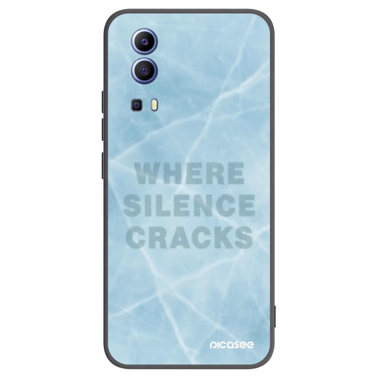 Picasee Vivo Y52 5G Hülle - Schwarzes Silikon - SILENCE