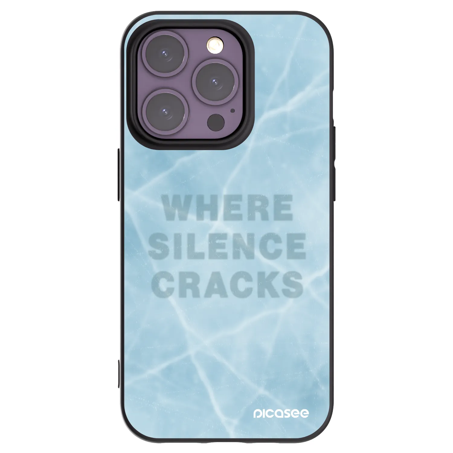 Picasee Apple iPhone 14 Pro Hülle - Schwarzes Silikon - SILENCE