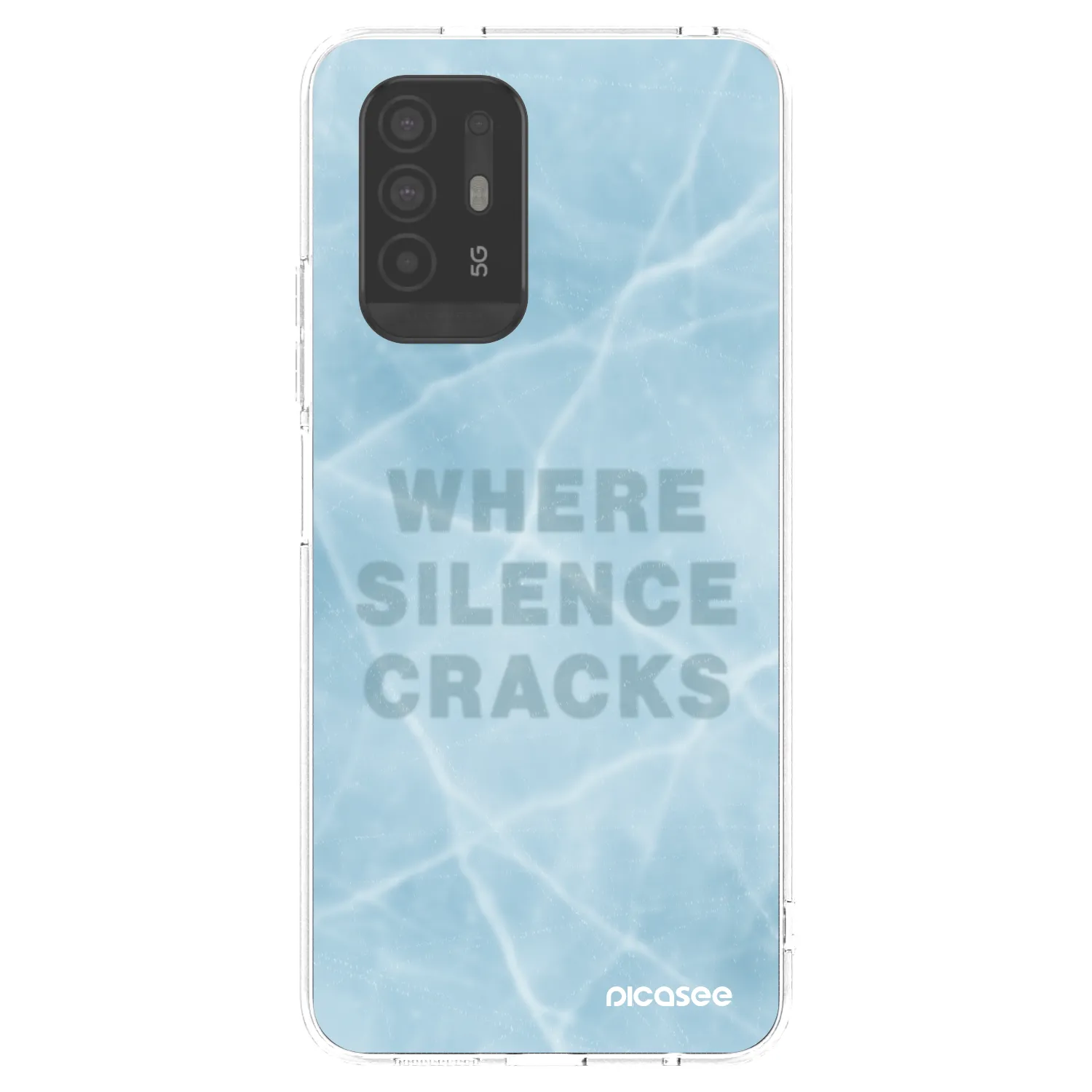 Picasee OPPO A94 5G Hülle - Transparentes Silikon - SILENCE