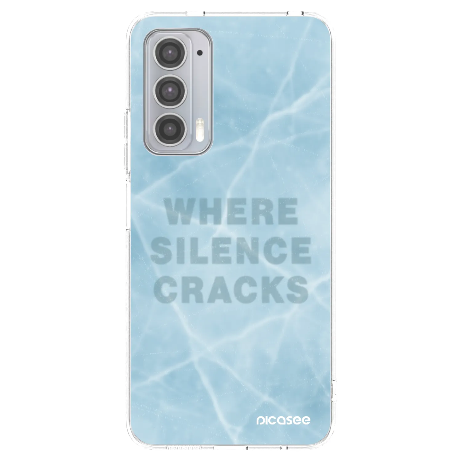 Picasee Motorola Edge 20 Hülle - Transparentes Silikon - SILENCE