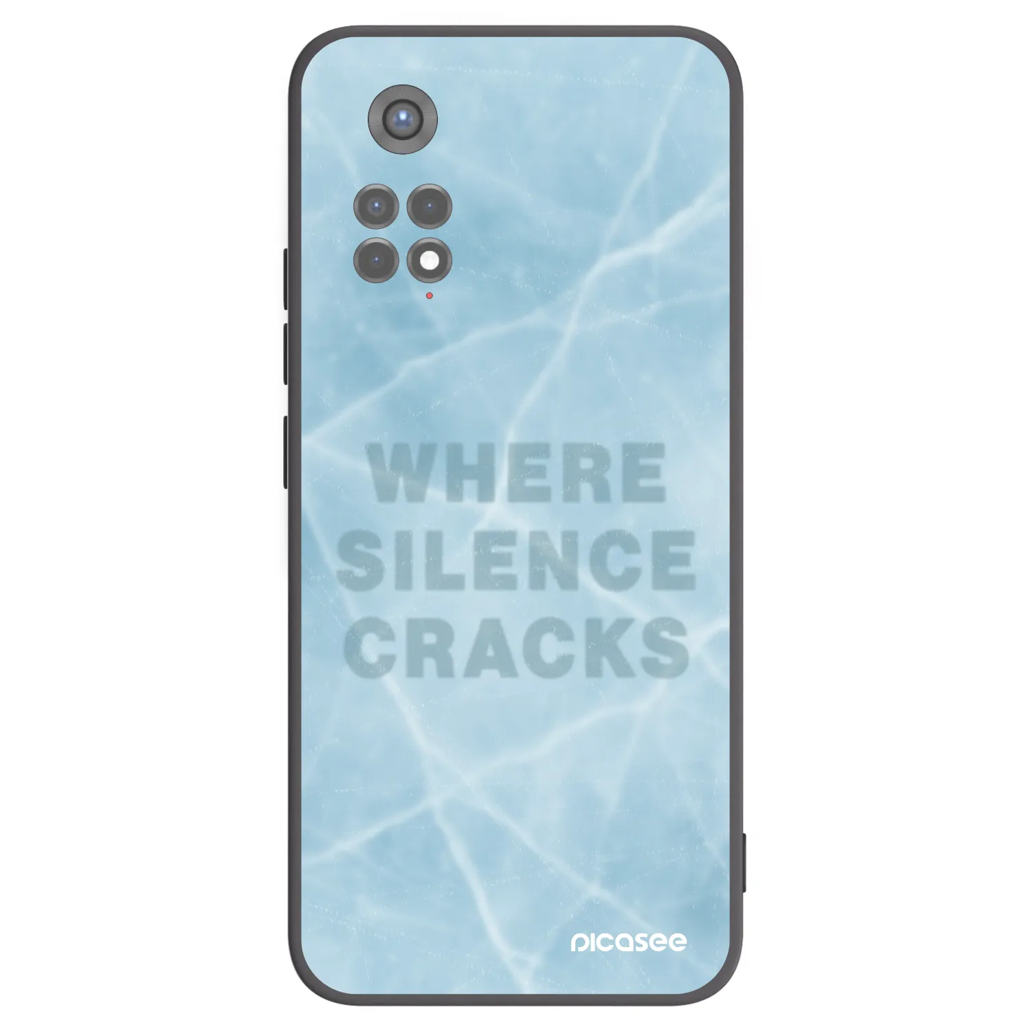 Picasee Xiaomi Redmi Note 11S 5G Hülle - Schwarzes Silikon - SILENCE