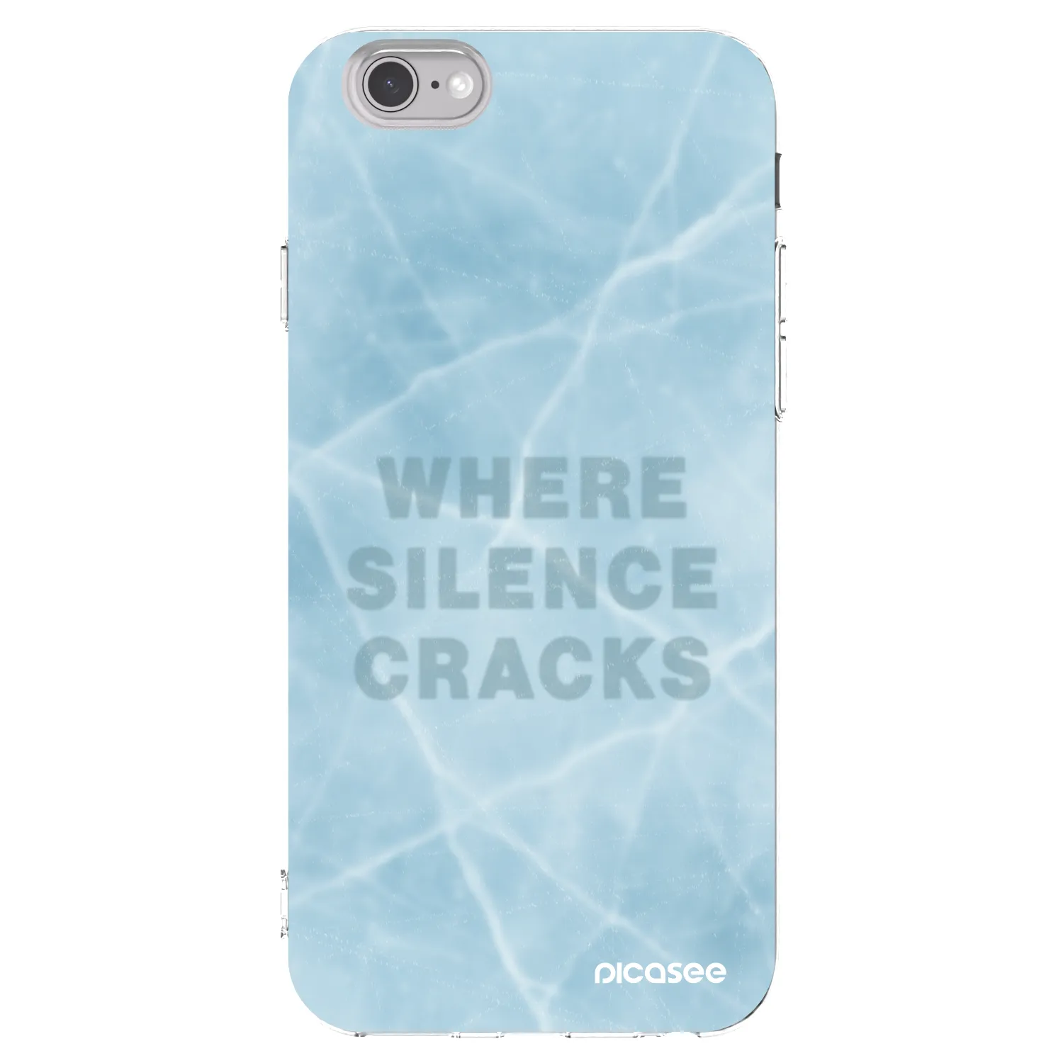 Picasee Apple iPhone 6/6S Hülle - Transparentes Silikon - SILENCE