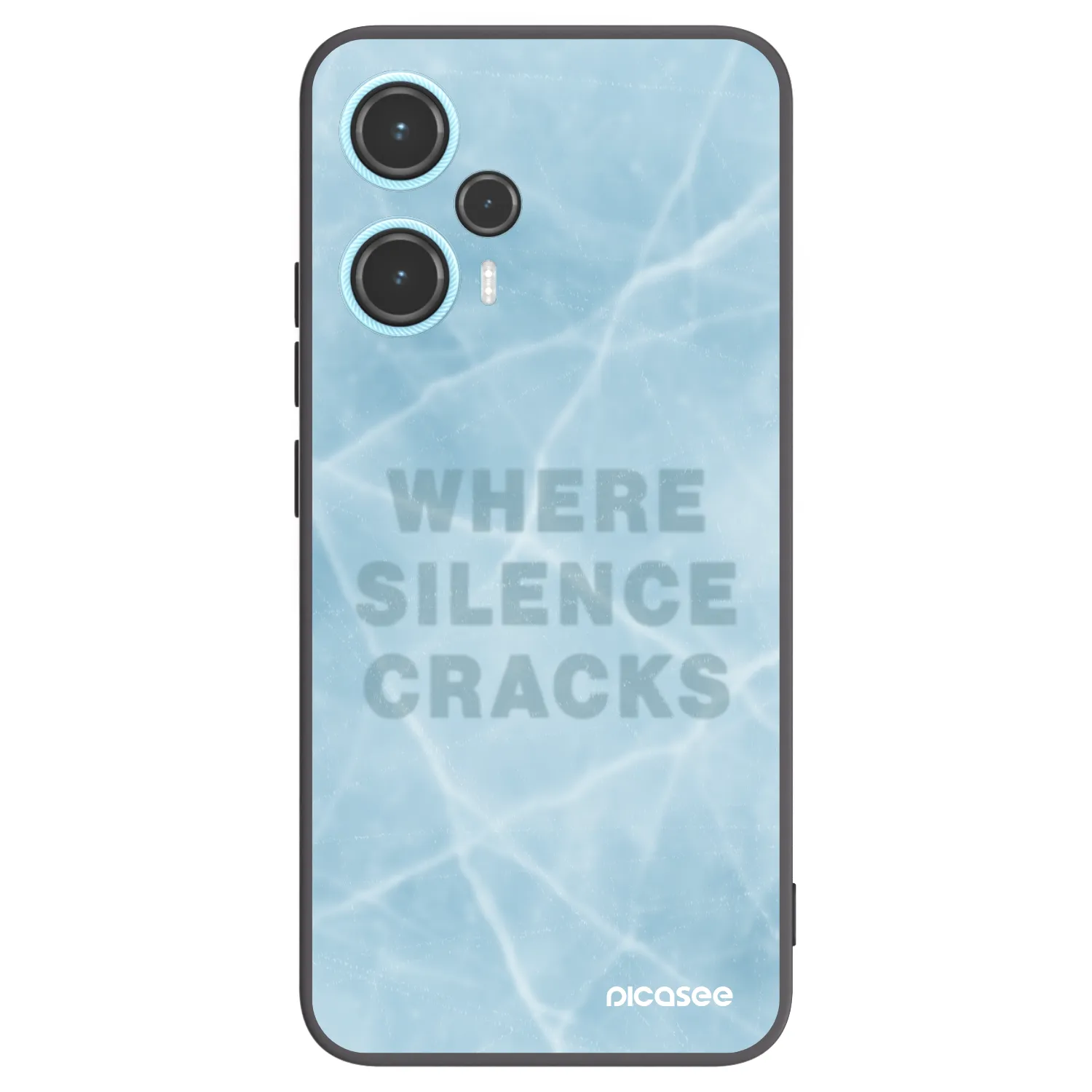 Picasee Xiaomi Poco F5 Hülle - Schwarzes Silikon - SILENCE