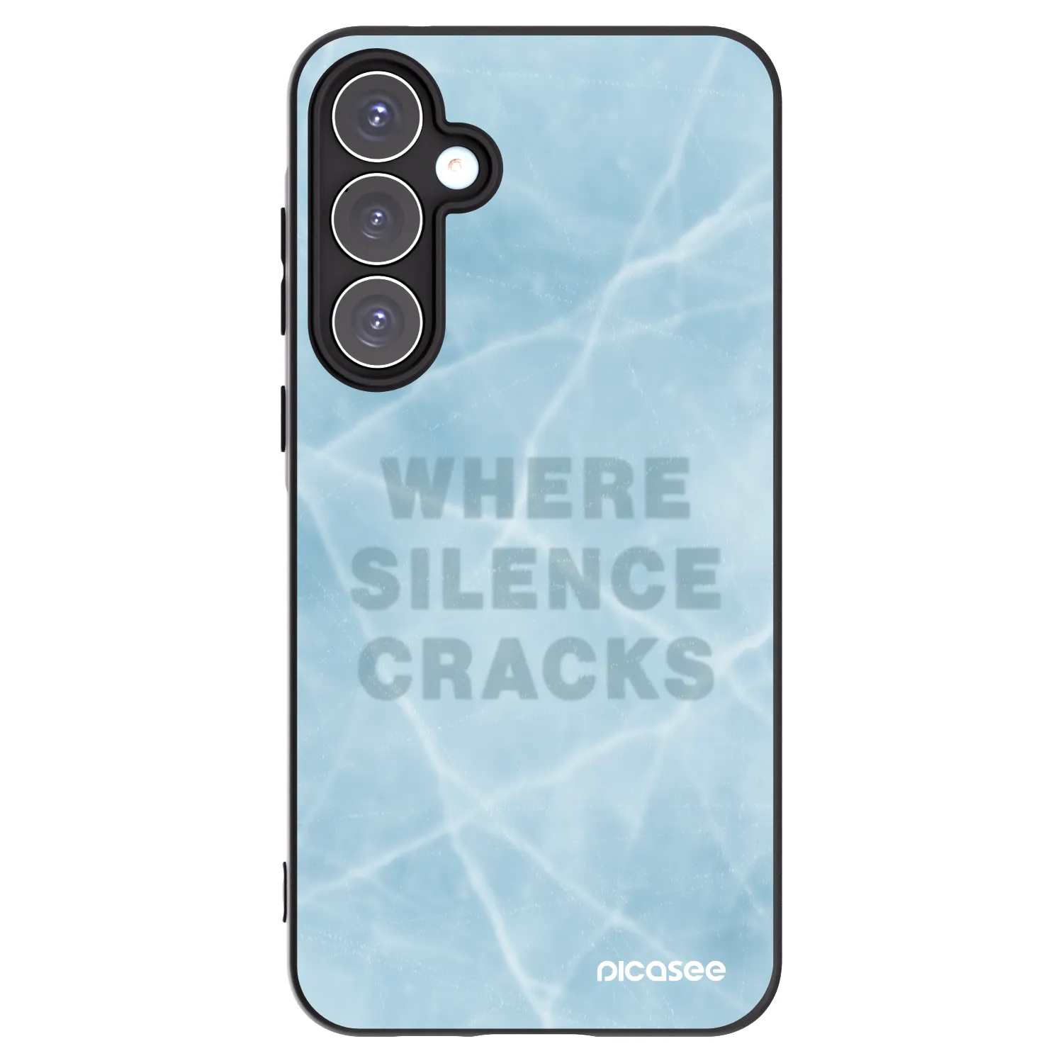 Picasee Samsung Galaxy A55 5G A556B Hülle - Schwarzes Silikon - SILENCE