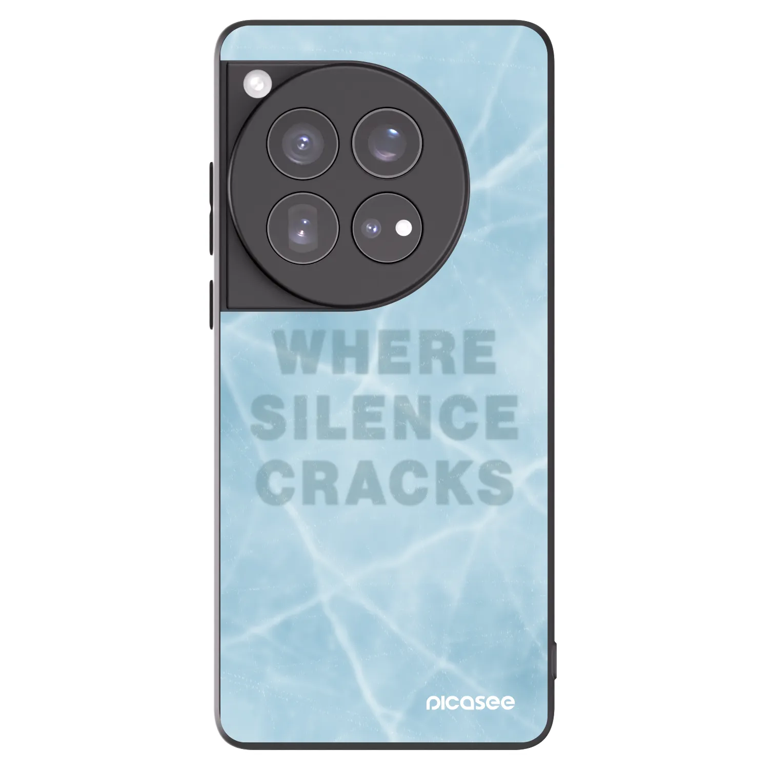 Picasee OnePlus 12 5G Hülle - Schwarzes Silikon - SILENCE