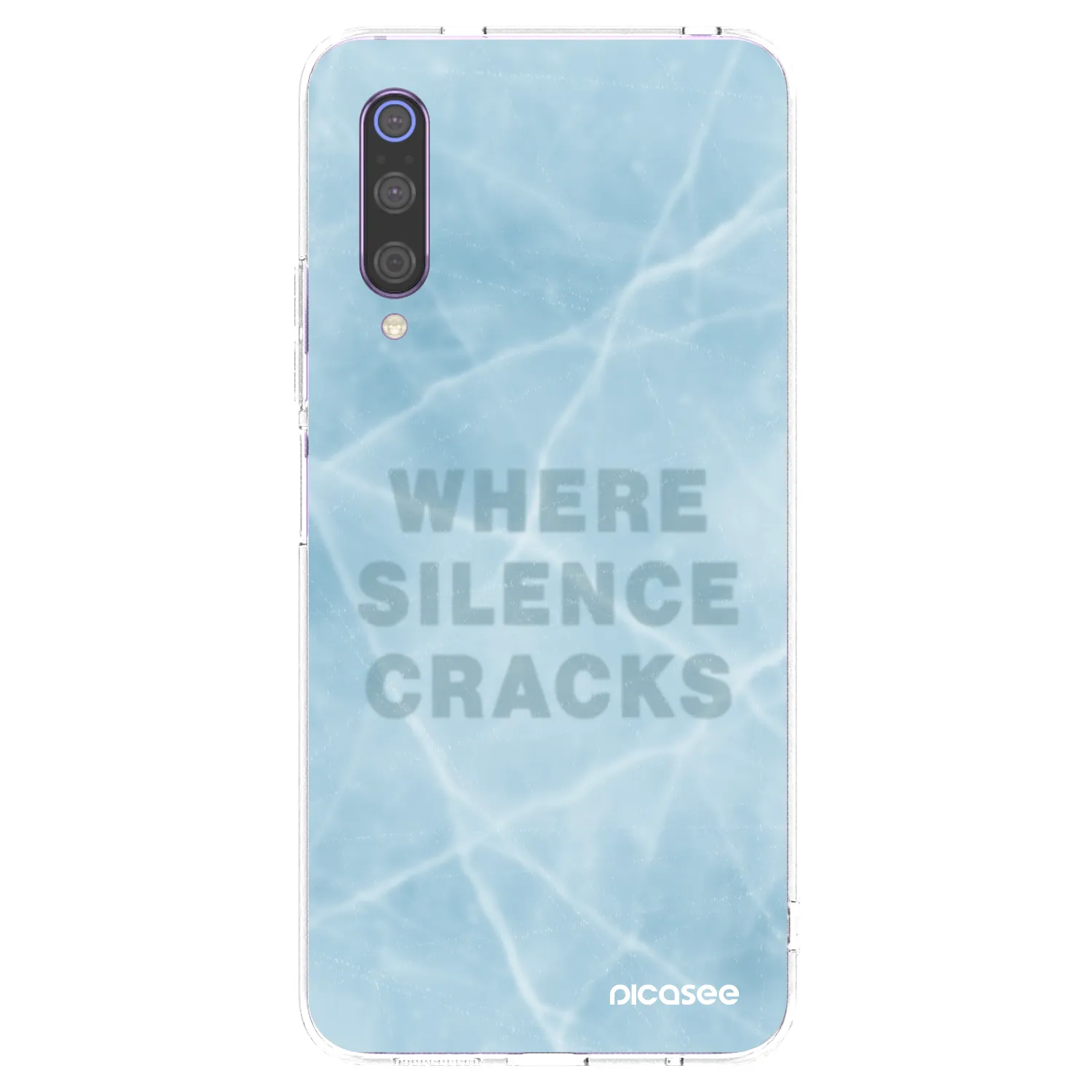 Picasee Xiaomi Mi 9 Hülle - Transparentes Silikon - SILENCE