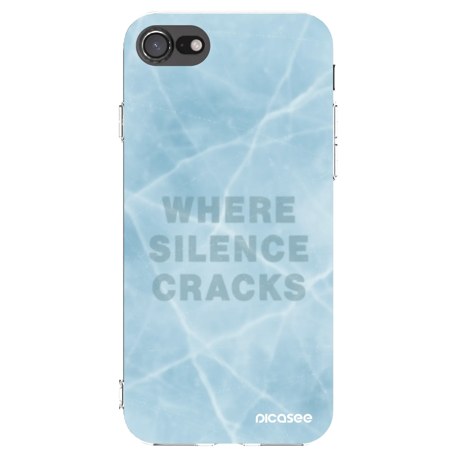 Picasee Apple iPhone 7 Hülle - Transparentes Silikon - SILENCE