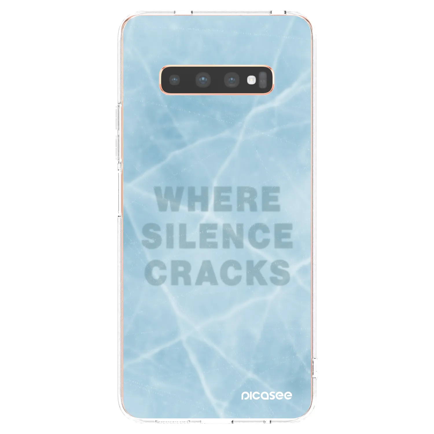 Picasee Samsung Galaxy S10 Plus G975 Hülle - Transparentes Silikon - SILENCE