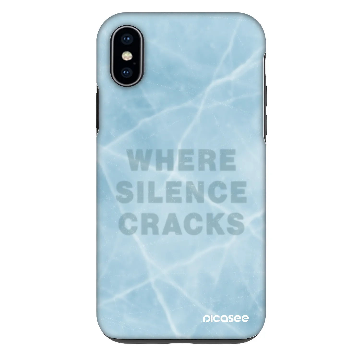 Picasee Fashion Case für Apple iPhone X/XS - SILENCE