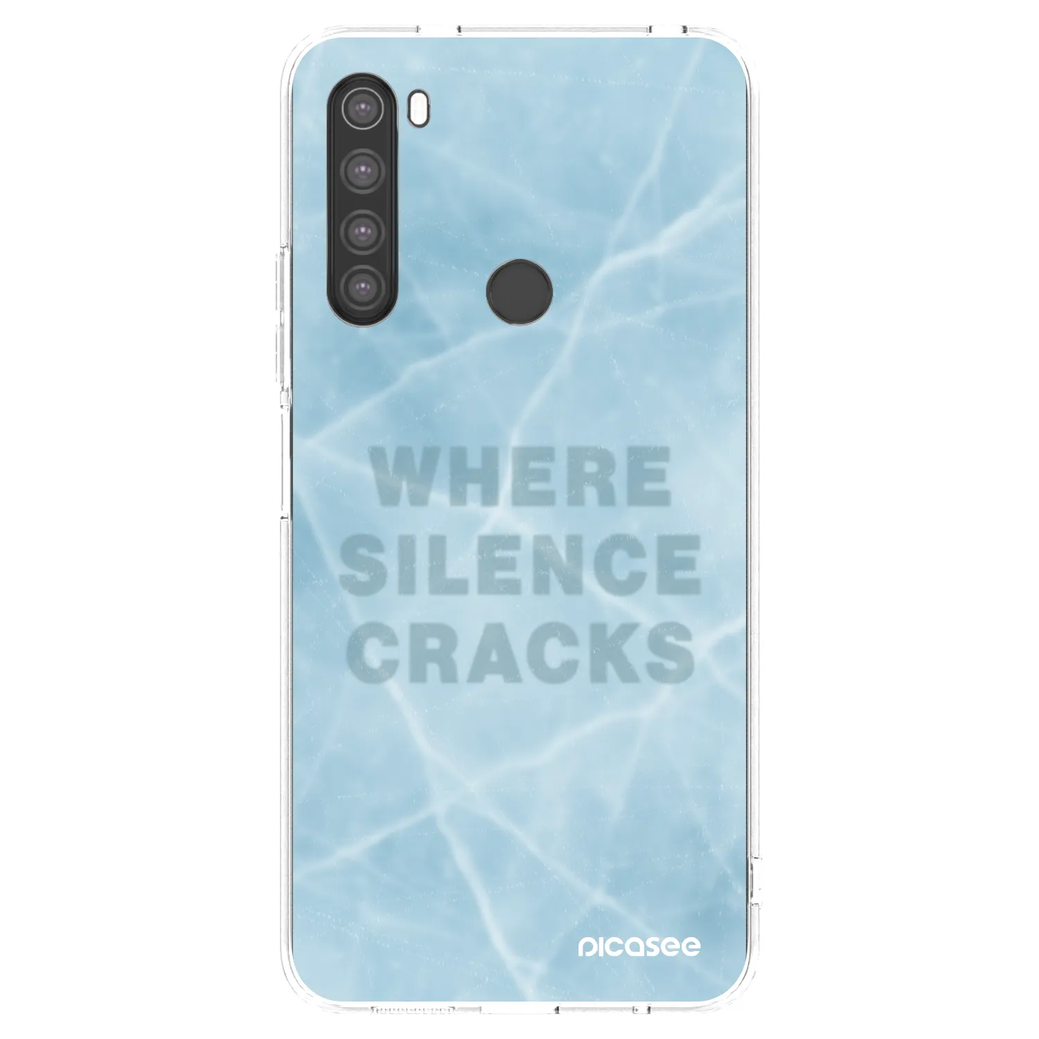 Picasee Xiaomi Redmi Note 8 Hülle - Transparentes Silikon - SILENCE
