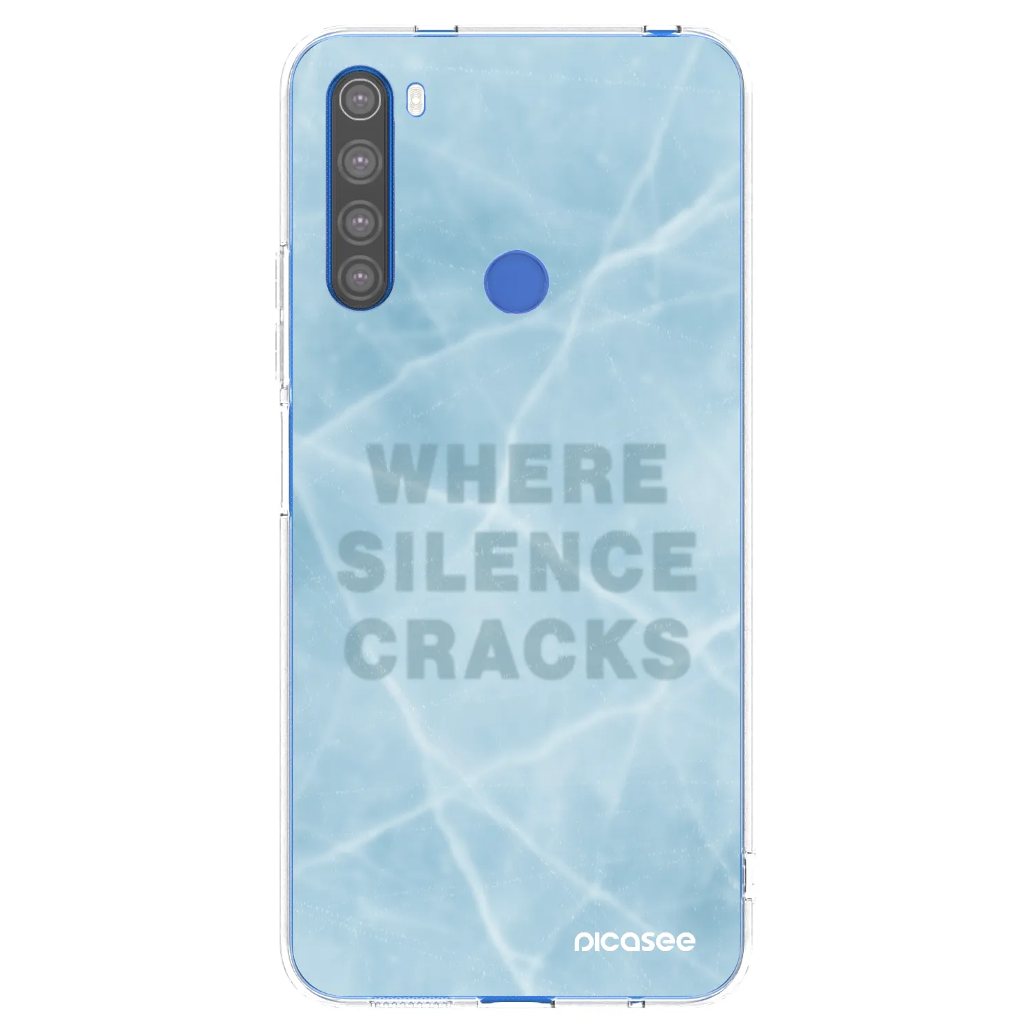 Picasee Xiaomi Redmi Note 8T Hülle - Transparentes Silikon - SILENCE