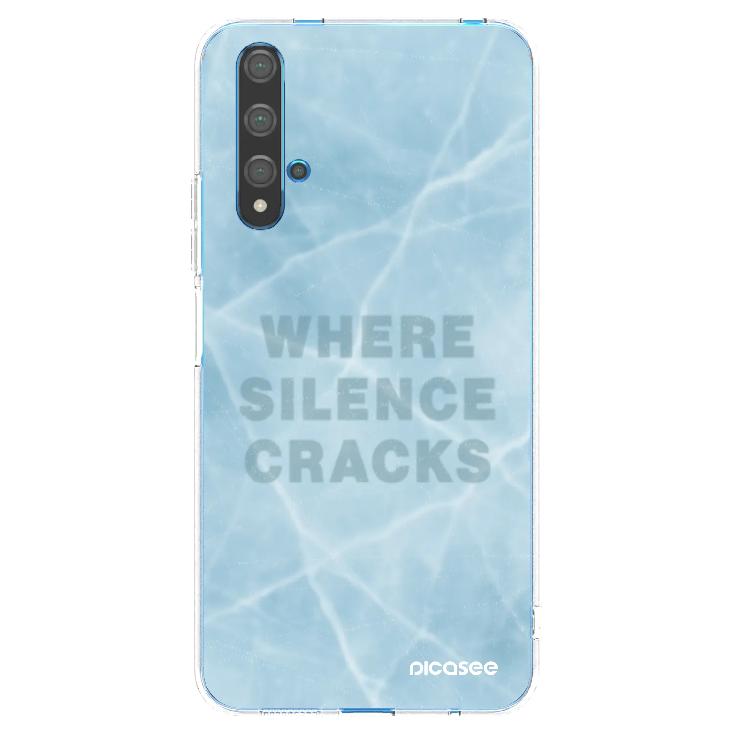 Picasee Huawei Nova 5T Hülle - Transparentes Silikon - SILENCE
