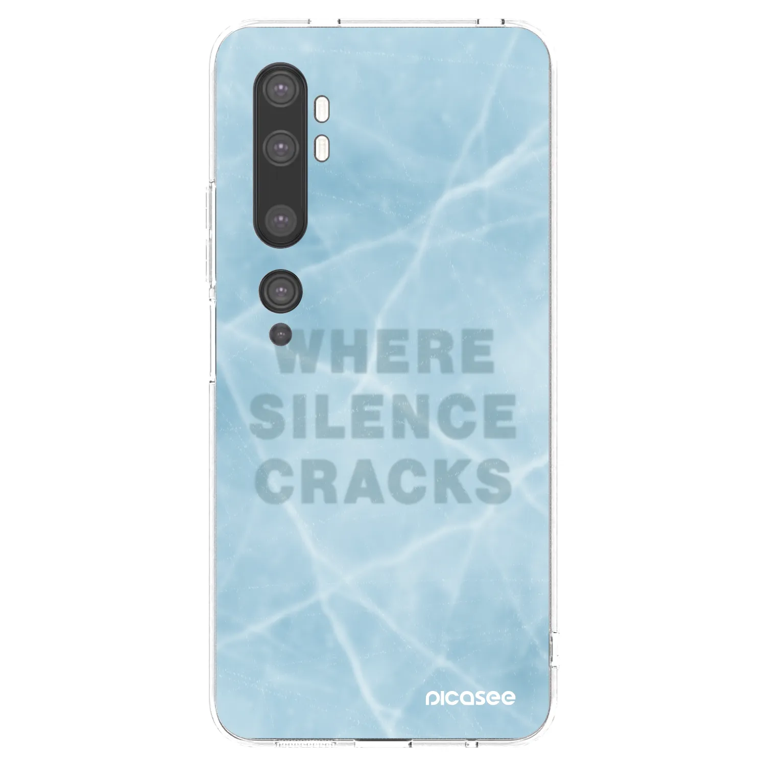 Picasee Xiaomi Mi Note 10 (Pro) Hülle - Transparentes Silikon - SILENCE
