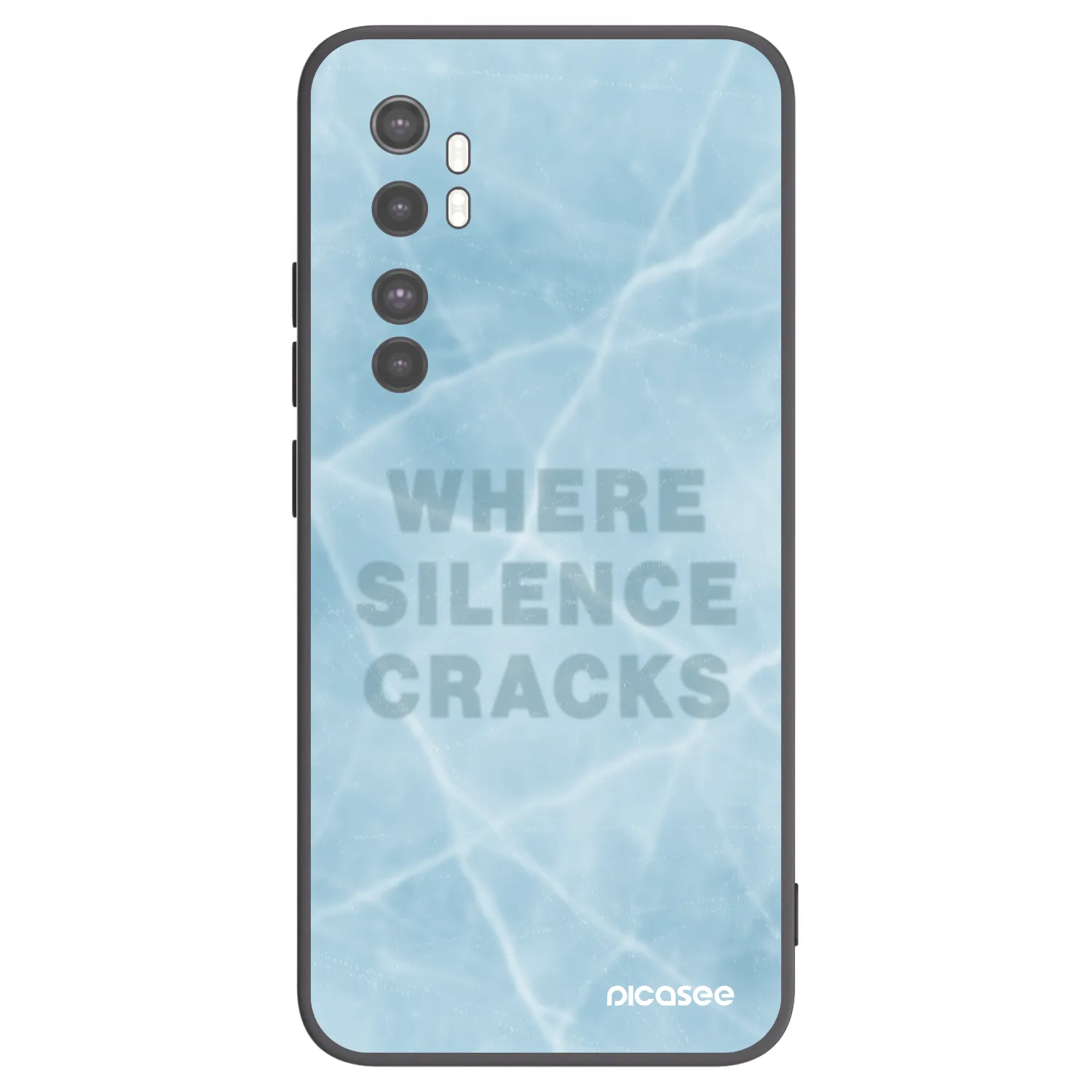 Picasee Xiaomi Mi Note 10 Lite Hülle - Schwarzes Silikon - SILENCE