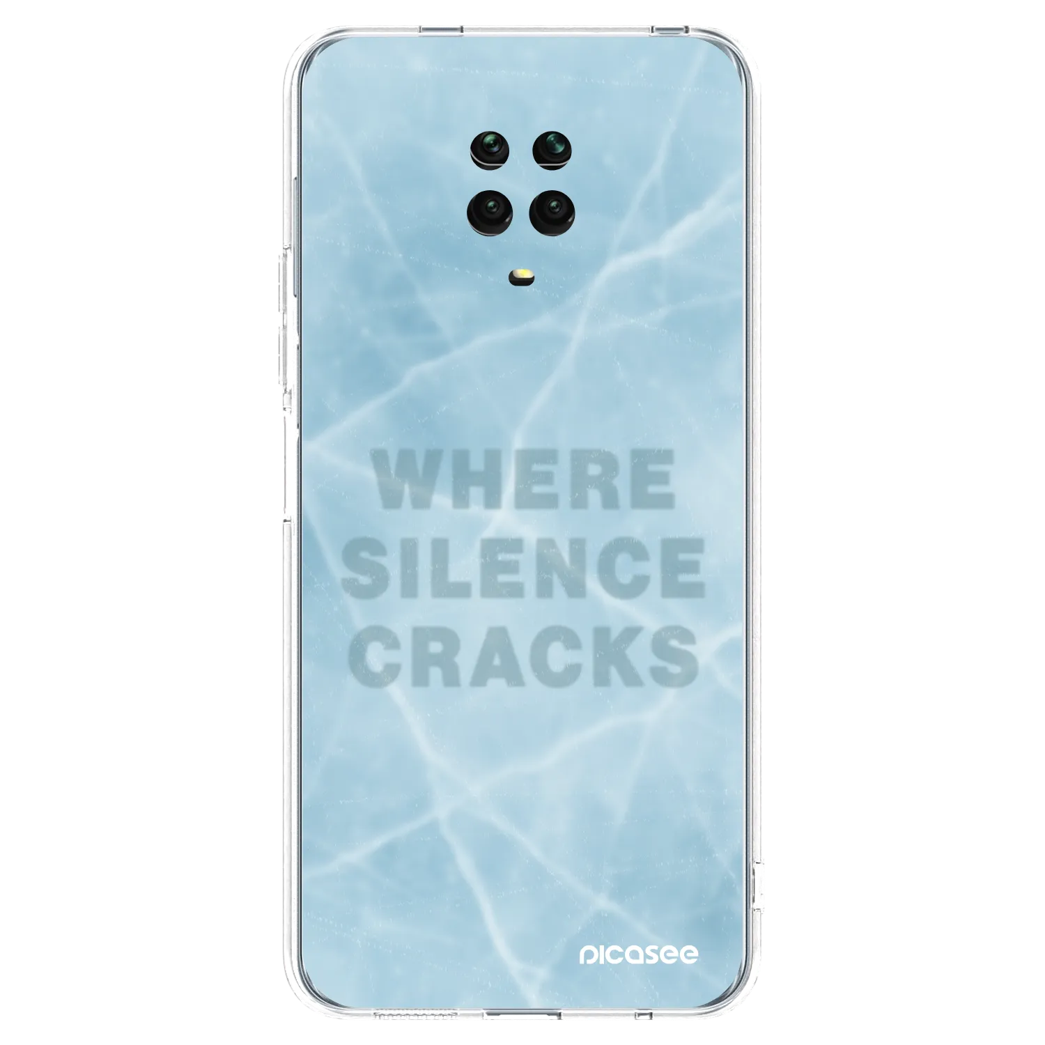 Picasee Xiaomi Redmi Note 9S Hülle - Transparentes Silikon - SILENCE