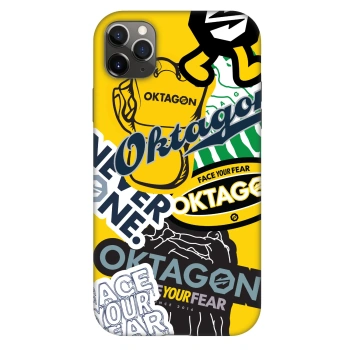 Hülle für Apple iPhone 11 Pro Max - OKTAGON - Logo Archive
