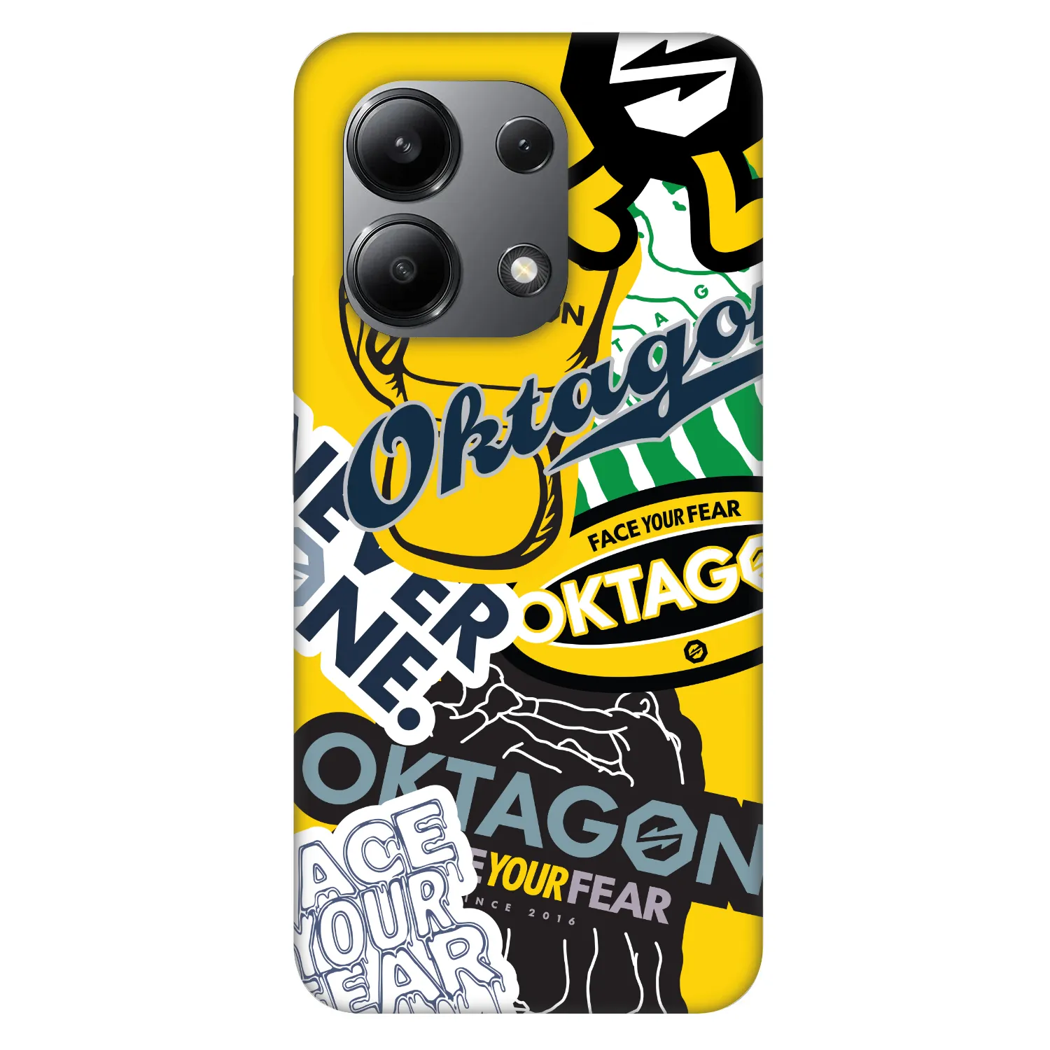 Picasee Fashion Case für Xiaomi Redmi Note 13 4G - OKTAGON - Logo Archive