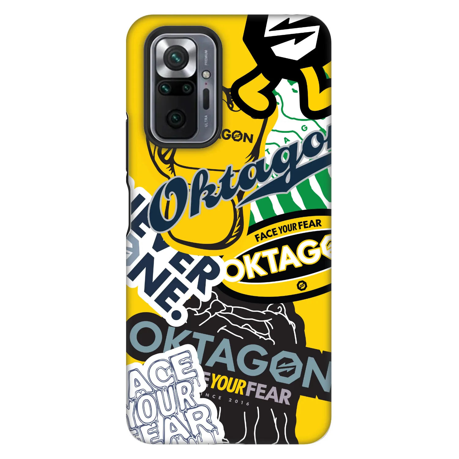 Picasee Fashion Case für Xiaomi Redmi Note 10 Pro - OKTAGON - Logo Archive