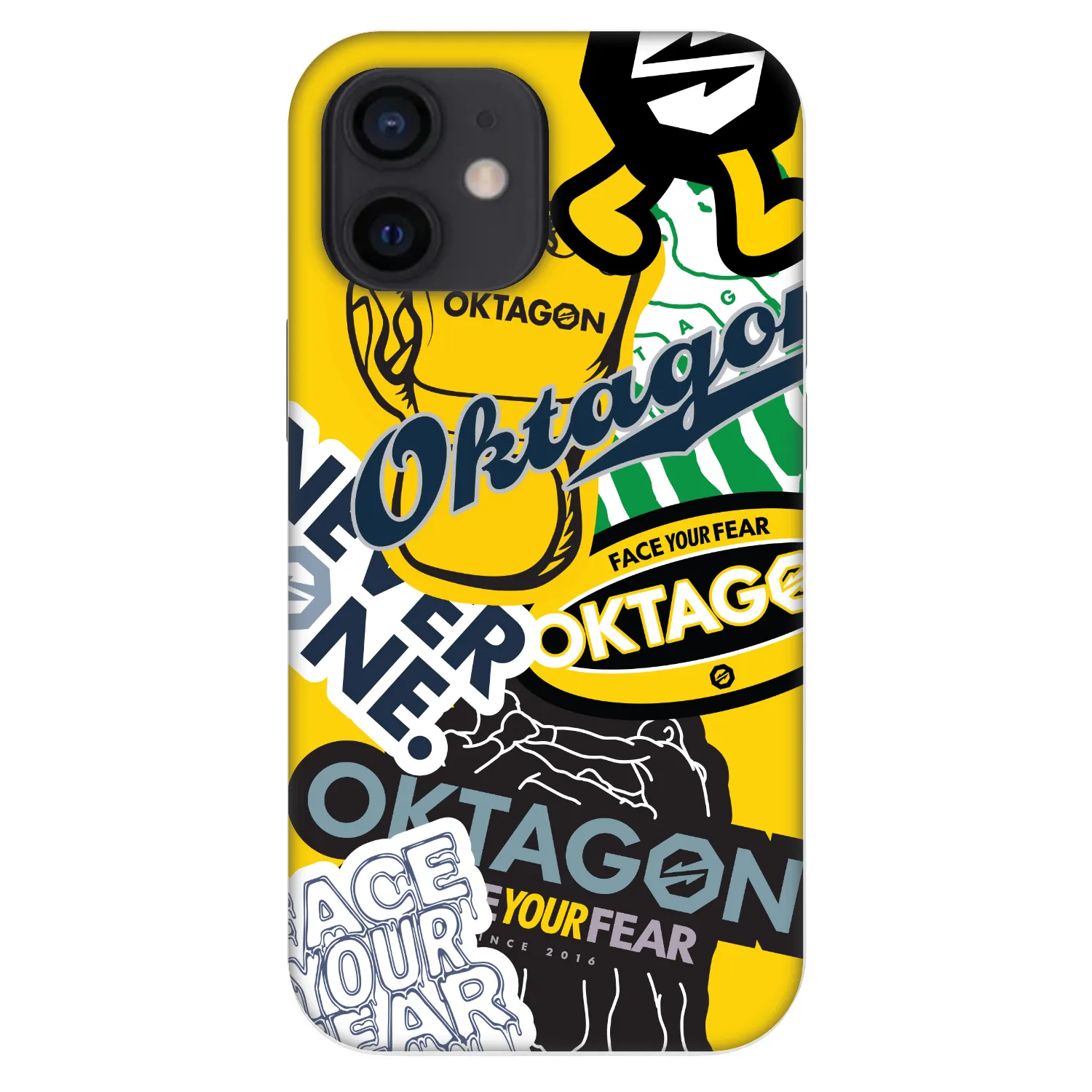 Picasee Fashion Case für Apple iPhone 12 mini - OKTAGON - Logo Archive