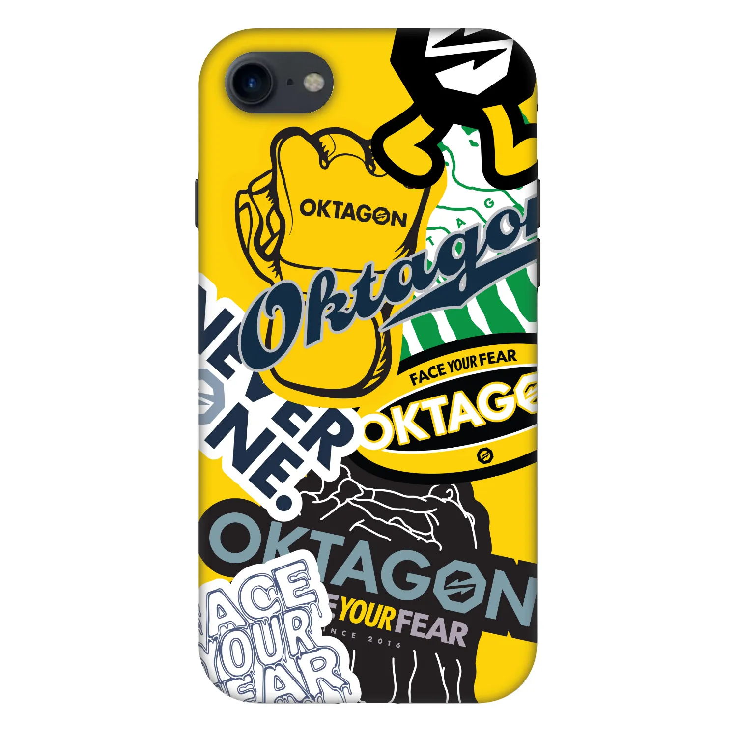 Picasee Fashion Case für Apple iPhone SE 2022 - OKTAGON - Logo Archive
