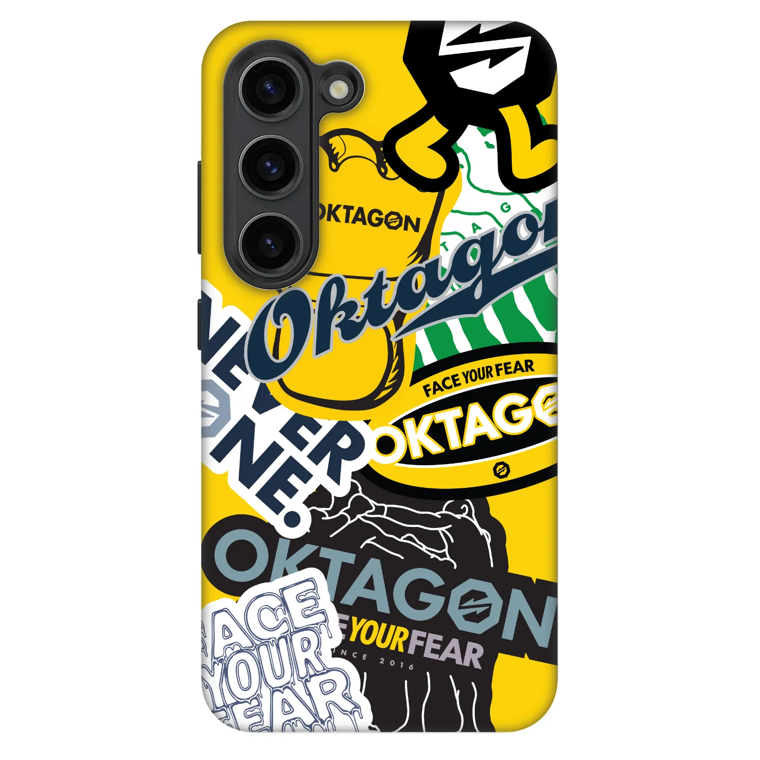Picasee Fashion Case für Samsung Galaxy S23 5G - OKTAGON - Logo Archive