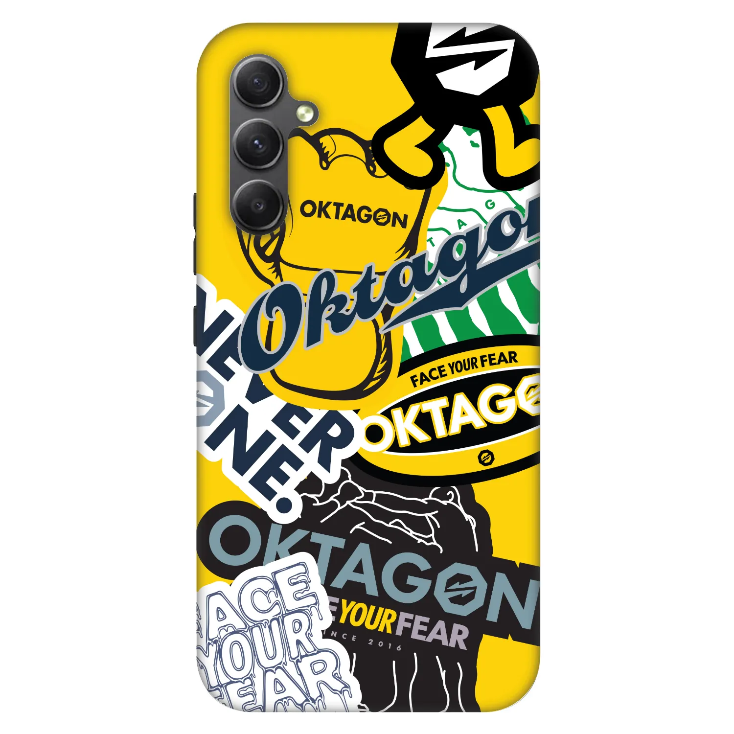 Picasee Fashion Case für Samsung Galaxy A34 5G A346B - OKTAGON - Logo Archive