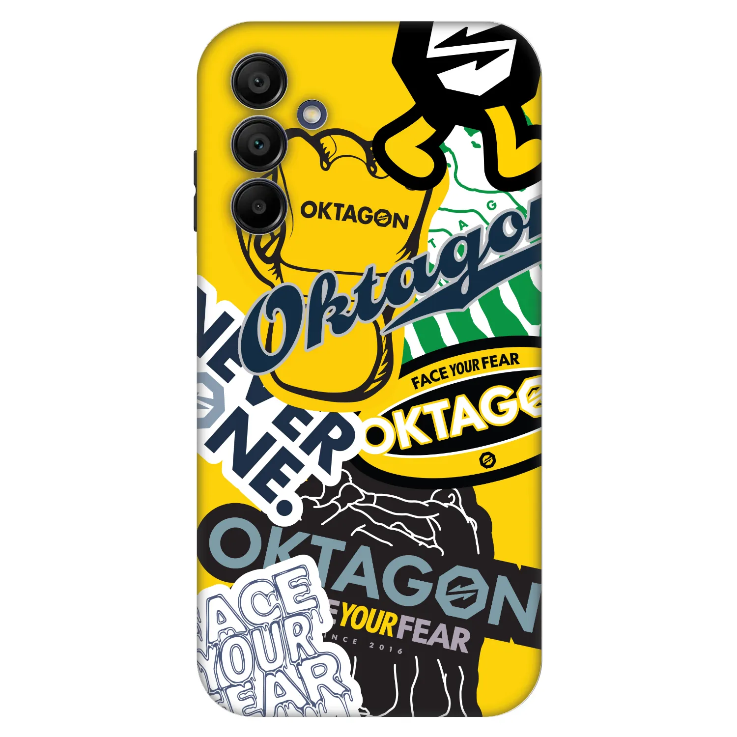 Picasee Fashion Case für Samsung Galaxy A15 A155F 4G - OKTAGON - Logo Archive