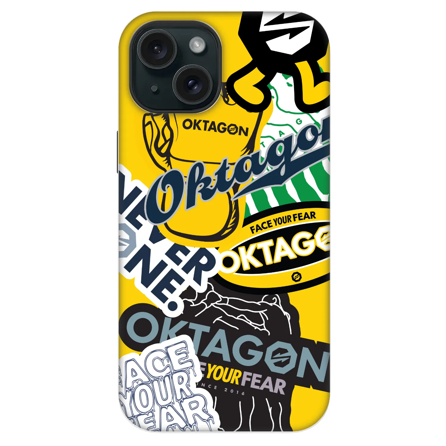 Picasee Fashion Case MagSafe für Apple iPhone 14 - OKTAGON - Logo Archive