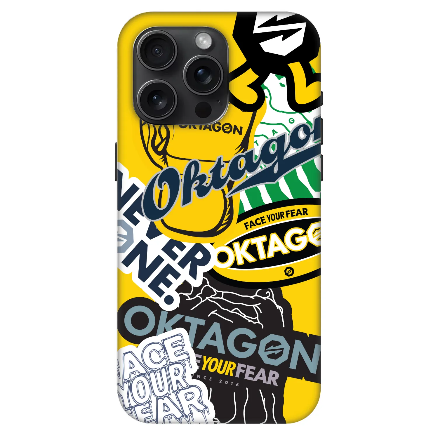 Picasee Fashion Case MagSafe für Apple iPhone 15 Pro Max - OKTAGON - Logo Archive