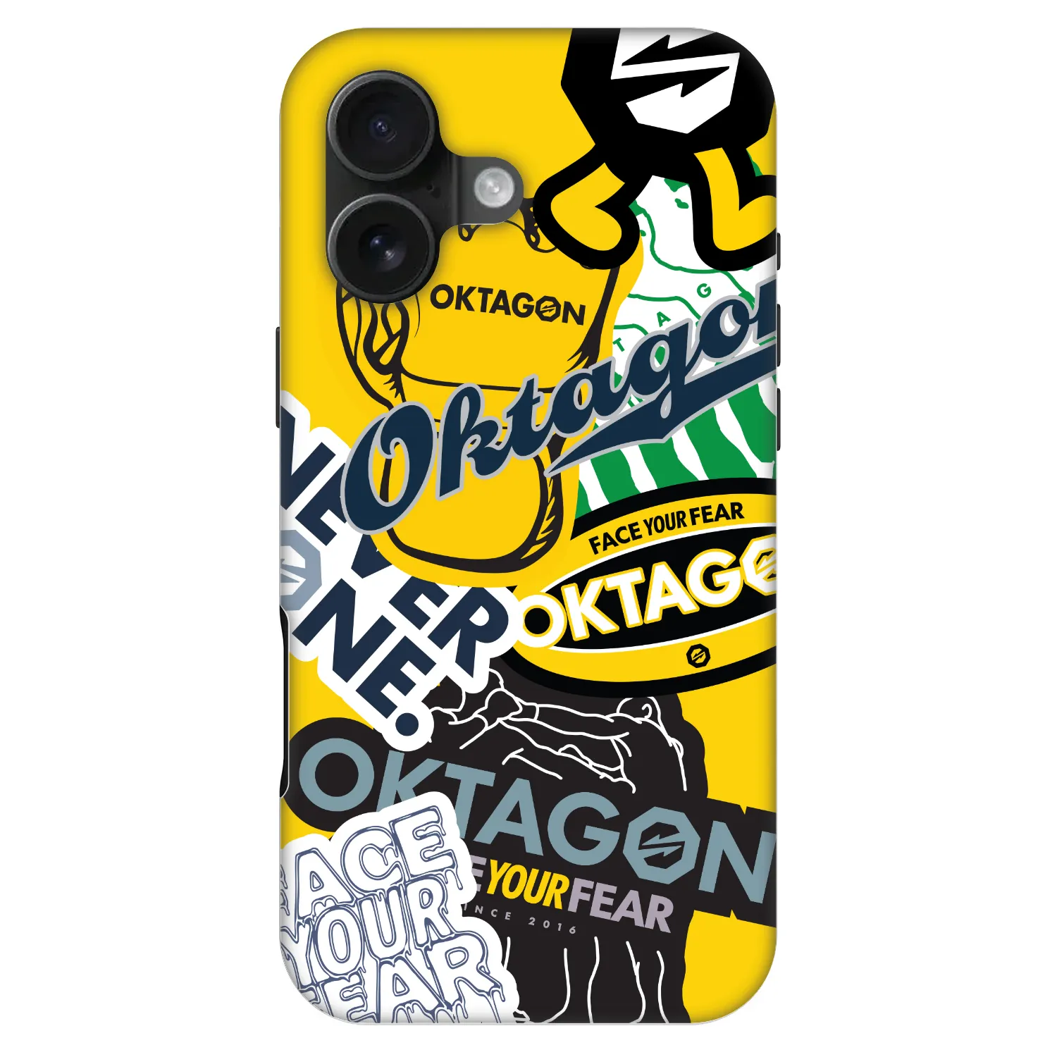 Picasee Fashion Case MagSafe für Apple iPhone 16 - OKTAGON - Logo Archive