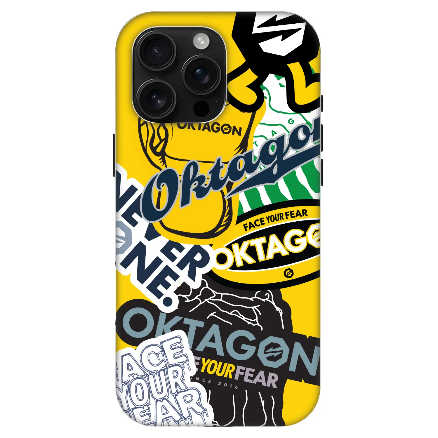 Picasee Fashion Case MagSafe für Apple iPhone 16 Pro Max - OKTAGON - Logo Archive