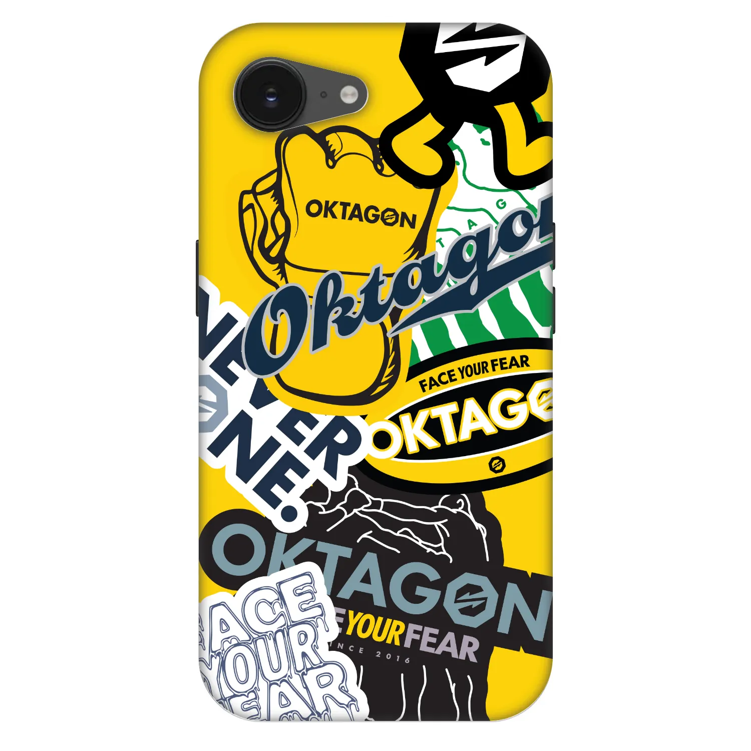Picasee Fashion Case MagSafe für Apple iPhone 16e - OKTAGON - Logo Archive
