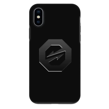 Hülle für Apple iPhone X/XS - OKTAGON - Stealth Logo