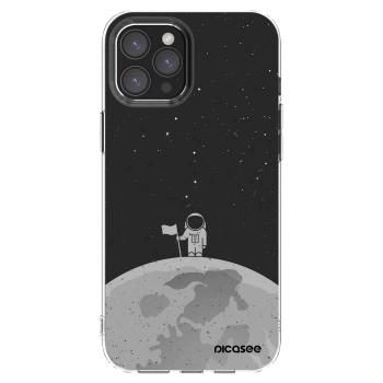 Picasee Apple iPhone 12 Pro Max Hülle - Transparentes Silikon - Astronaut