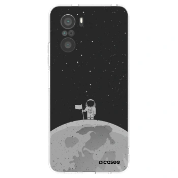 Picasee Xiaomi Poco F3 Hülle - Transparentes Silikon - Astronaut