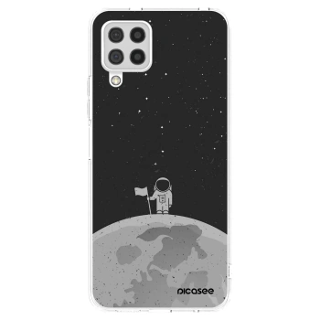 Picasee Samsung Galaxy A22 A225F 4G Hülle - Transparentes Silikon - Astronaut