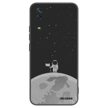 Picasee Vivo Y11s Hülle - Schwarzes Silikon - Astronaut