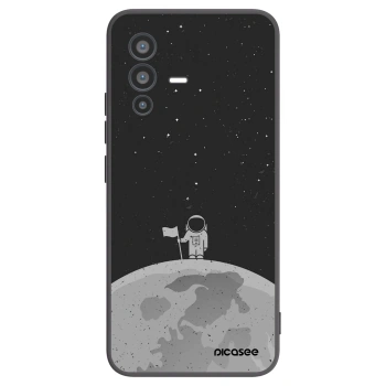 Picasee Vivo V23 5G Hülle - Schwarzes Silikon - Astronaut