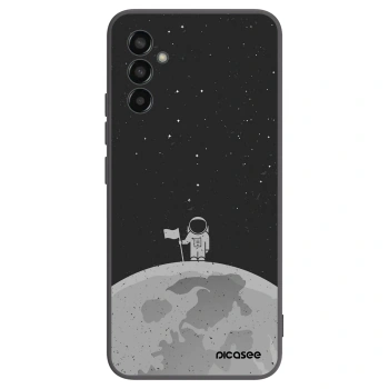 Picasee Samsung Galaxy M13 M135F Hülle - Schwarzes Silikon - Astronaut