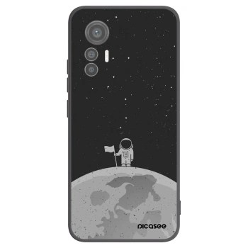 Picasee Xiaomi 12 Lite Hülle - Schwarzes Silikon - Astronaut