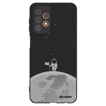 Picasee Samsung Galaxy A23 A235F 4G Hülle - Schwarzes Silikon - Astronaut